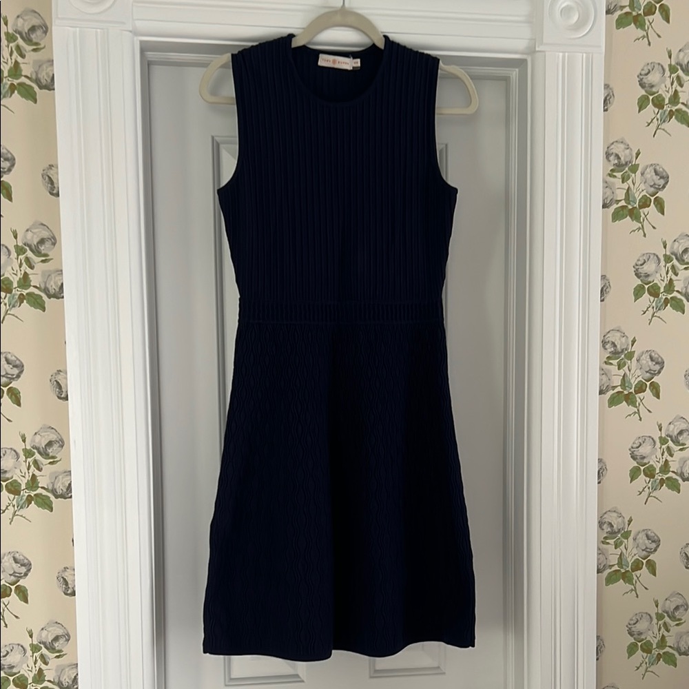Tory Burch Navy Sleeveless Dress
